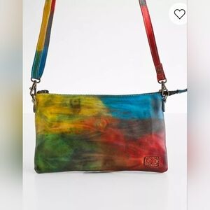 Bed Stu Arena Tie-Dye Leather Crossbody Bag
